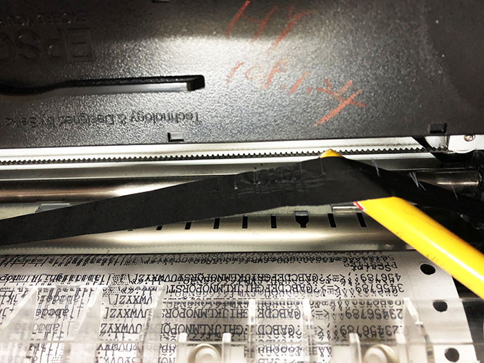 20190123 EPSON LQ-310 點陣印表機 列印斷線不清楚&印字頭割破色帶