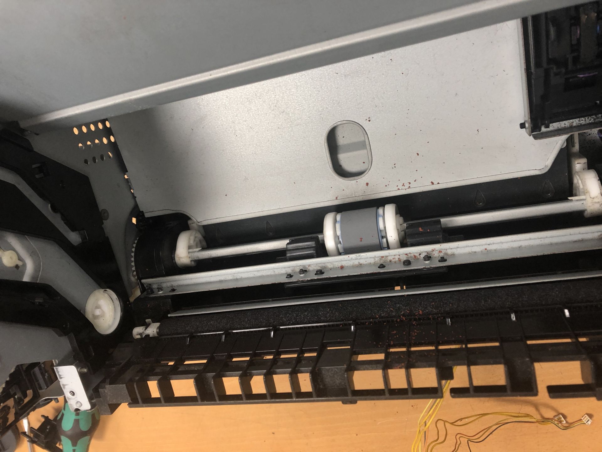 20210621 HP M15W 黑白雷射印表機 加熱器故障 異物 破損