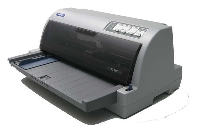 EPSON LQ-690C點陣印表機專為櫃檯業務設計的平台式點陣印表機